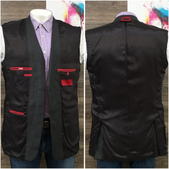 Alfani Mens Blazer Sport Coat Two Button Jacket Wool Size 42L Slim Casual Suits‎ - Picture 7 of 13